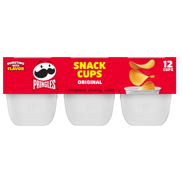 Pringles Snack Cups Original Potato Crisps - 12 ct