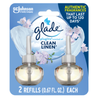 Glade plugIns Clean Linen Scented Oil Refills - 2 ct