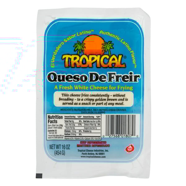 Tropical Queso De Freir Fresh White Cheese For Frying