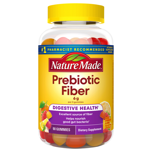 Nature Made Fiber 5 mg Gummies Orange & Mixed Berry