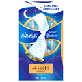 Always Infinity Size 4 Unscented Overnight Pads with Wings
