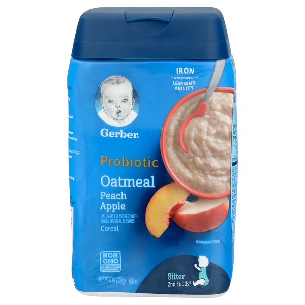Save on Gerber 2nd Food Probiotic Oatmeal Lentil Peach Apple Baby