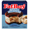 FatBoy Caramel Cookies 'N Cream Ice Cream Cookie Sandwiches- 4 ct