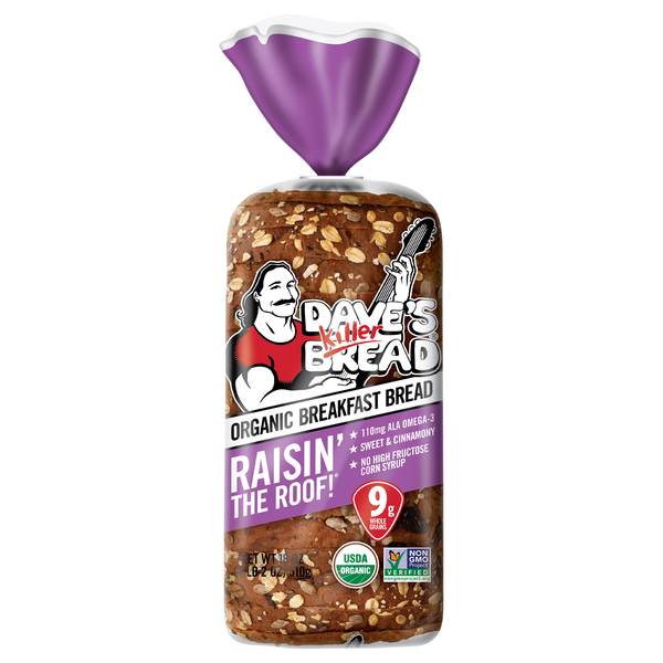 Dave's Killer Bread Organic Raisin' The Roof Breakfast Sliced Bread