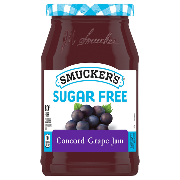 Smucker's Sugar Free Concord Grape Jam Sweetened with Splenda