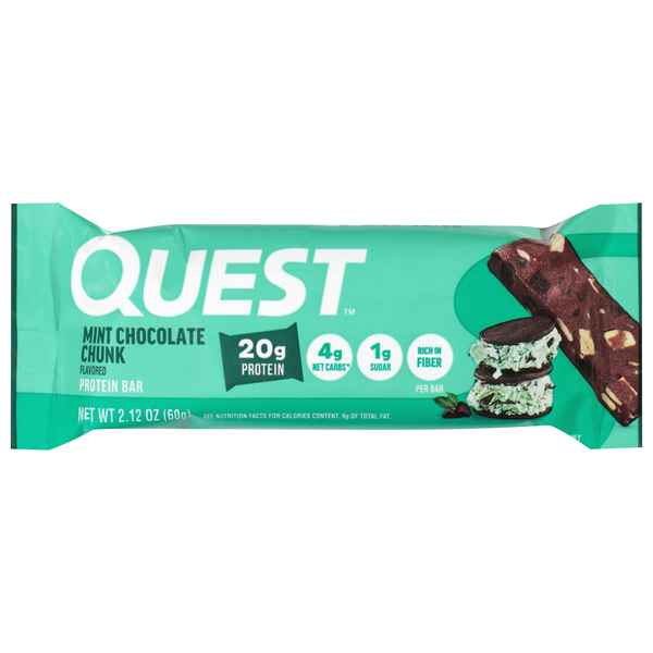 Quest Keto Friendly Mint Chocolate Chunk 20g Protein Bar