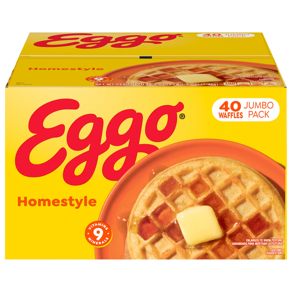 Eggo Homestyle Waffles - 40 ct Frozen