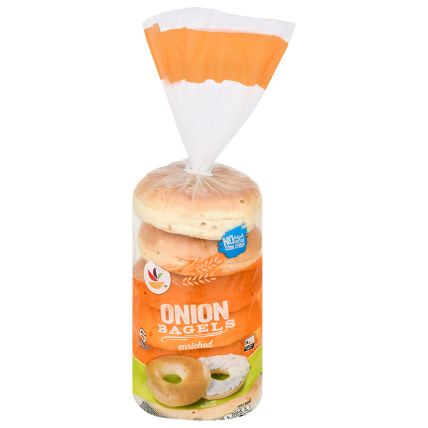 Save on Stop & Shop Bagels Onion PreSliced 6 ct Order Online