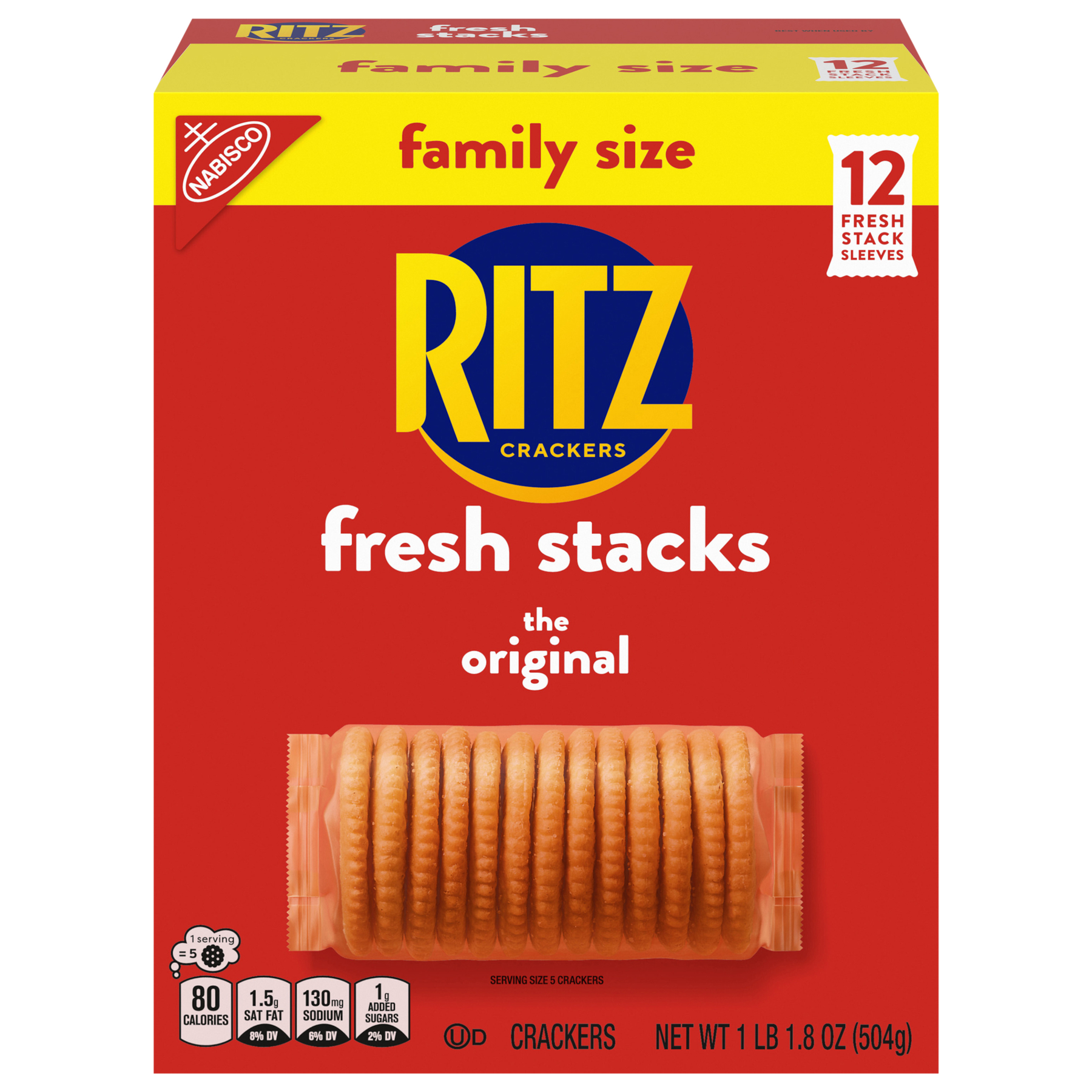 Nabisco Ritz Nabisco Ritz Original Crackers Fresh Stacks Family Size - 12 ct