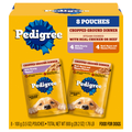 PEDIGREE Chopped Ground Dinner Variety Pack Wet Dog Food Pouch - 8 ct