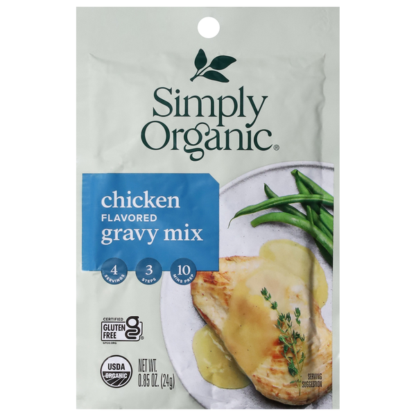 Simply Organic Chicken Flavored Gravy Mix Packet