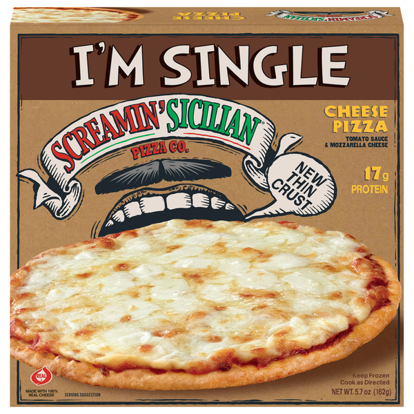 Screamin' Sicilian I'm Single Cheese Pizza Frozen