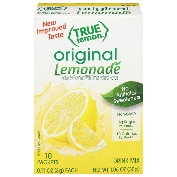 True Lemon Drink Mix Lemonade Original - 10 ct