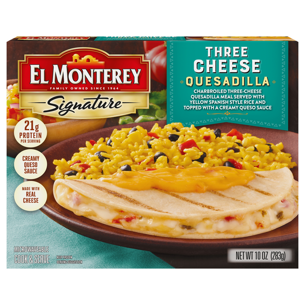 Save on El Monterey Signature Three Cheese Quesadilla Order Online