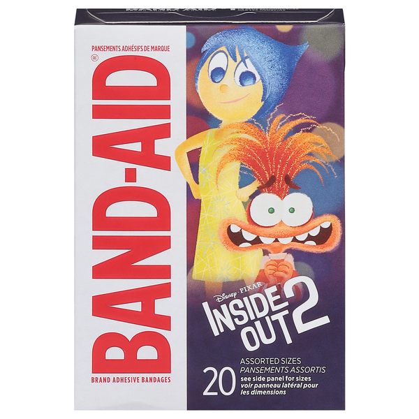Band-Aid Kid's Disney Pixar Inside Out 2 Adhesive Bandages Assorted Sizes