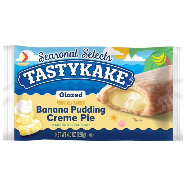 Tastykake Glazed Banana Pudding Creme Pie