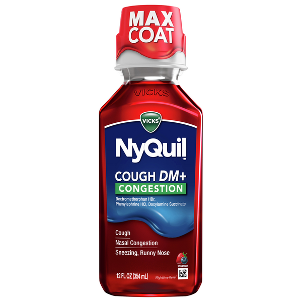 Save on Vicks NyQuil Cough DM+ Congestion Relief Liquid Order Online Delivery Stop & Shop