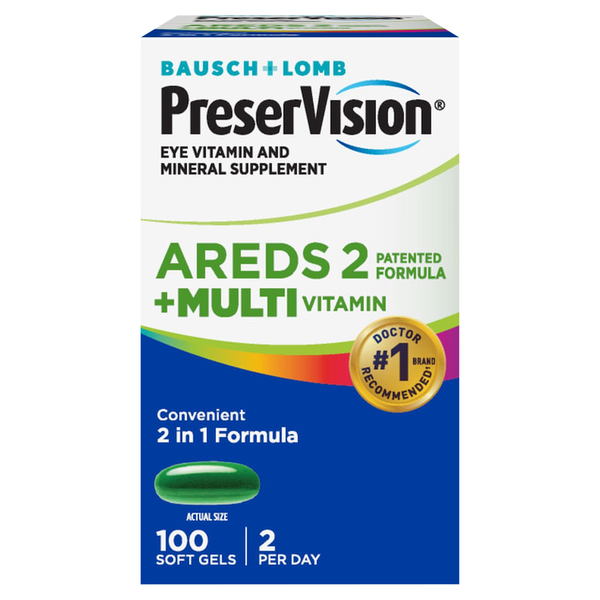 PreserVision Areds 2 Eye Vitamin & Mineral Supplement Soft Gels