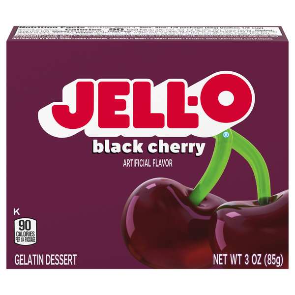 Jell-O Black Cherry Flavored Gelatin Dessert Mix