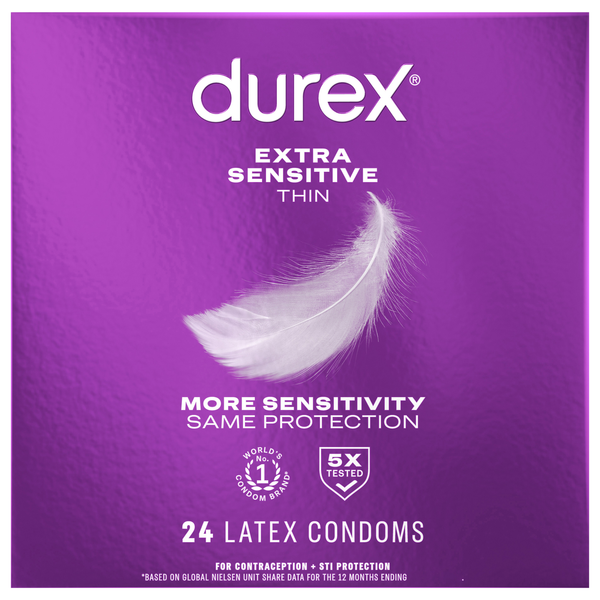 Durex Extra Sensitive Ultra Fine Extra Lubricated Latex Condoms