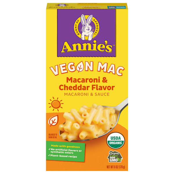 Annie's Organic Vegan Macaroni & Cheddar