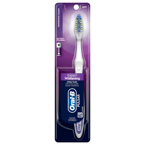 Oral-B 3D White Pulsar Advanced Vivid Toothbrush Vibrating Bristles Soft