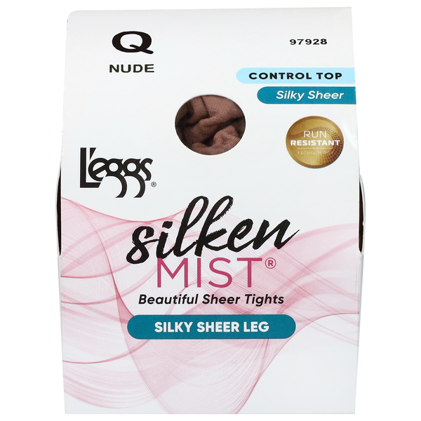 L'eggs Silken Mist Nude Q Beautiful Sheer Tights