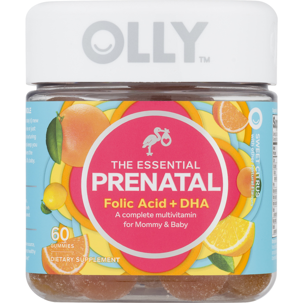 Save on Olly Prenatal Folic Acid + DHA Gummies Sweet Citrus Order