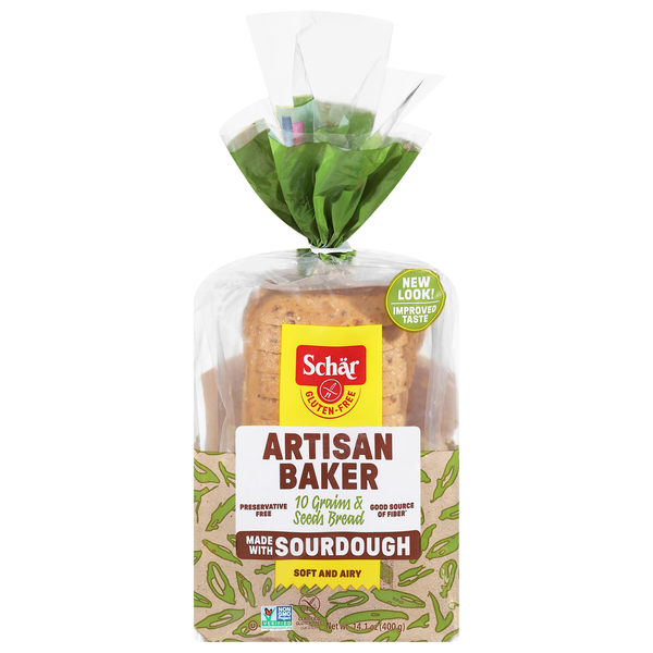 Schar Gluten Free Artisan Baker 10 Grains & Seeds Bread with Sourdough