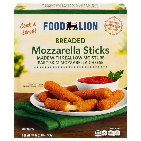 Food Lion Breaded Mozzarella Sticks Frozen