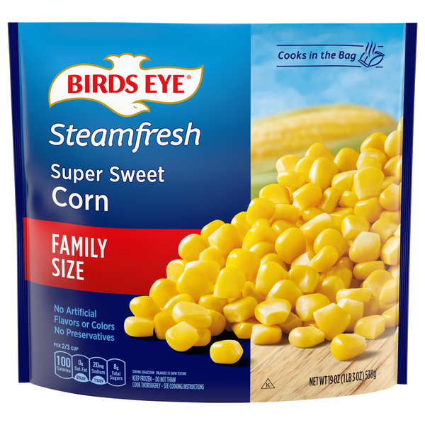 Birds Eye Steamfresh Super Sweet Corn Family Size Frozen