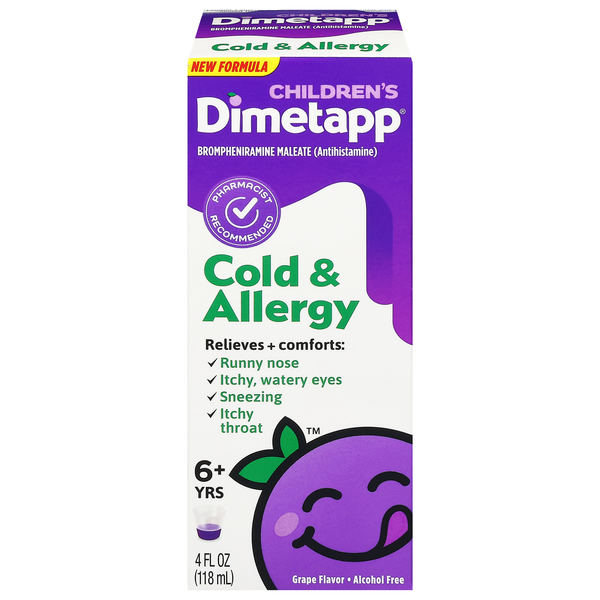 Dimetapp Children's Grape Flavor Cold & Allergy Liquid