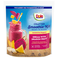 Dole Crafted Dream with Dragonfruit Smoothie Kit - 4 ct Frozen