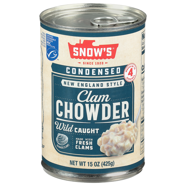Snow's Condensed New England Style Clam Chowder Soup