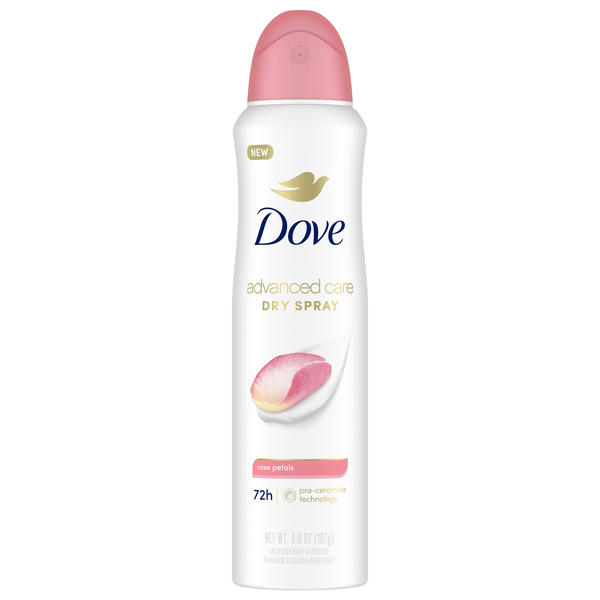 Dove Advanced Care Rose Petals Antiperspirant Deodorant Dry Spray
