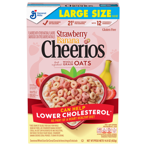 Save on Cheerios Cereal Strawberry Banana Limited Edition Large Size