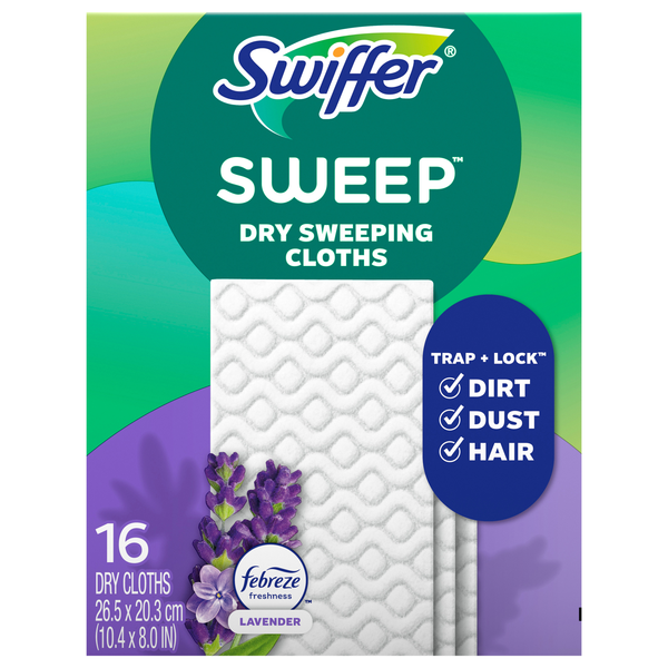 Swiffer Febreze Lavender Dry Sweeping Cloths Refill