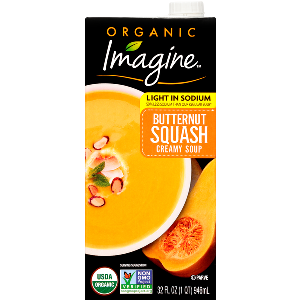 Imagine Organic Light in Sodium Butternut Squash Creamy Soup