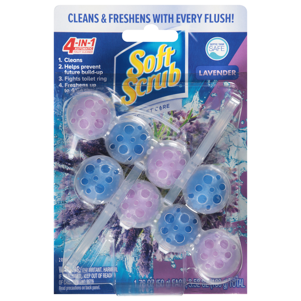 Soft Scrub 4-in-1 Automatic Toilet Cleaner Rim Hangers - 2 ct