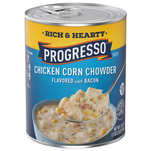 Progresso Rich & Hearty Gluten Free Chicken Corn Chowder Soup