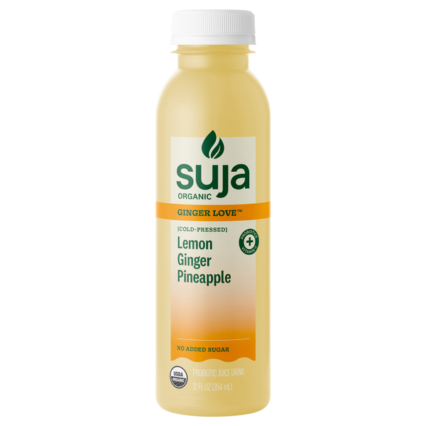Suja Organic No Added Sugar Ginger Love Cold-Pressed Probiotic Juice Drink