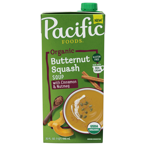 Pacific Foods Organic Butternut Squash Soup with Cinnamon & Nutmeg