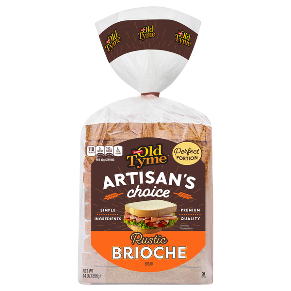 Schmidt Old Tyme Artisan's Choice Rustic Brioche Bread Sliced