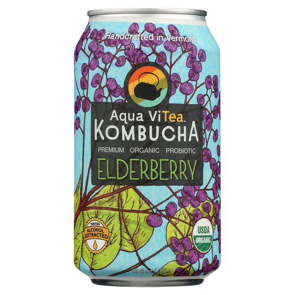 Aqua ViTea Organic Elderberry Kombucha