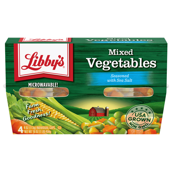Save on Libby's Mixed Vegetables Microwavable Cups 4 ct Order Online