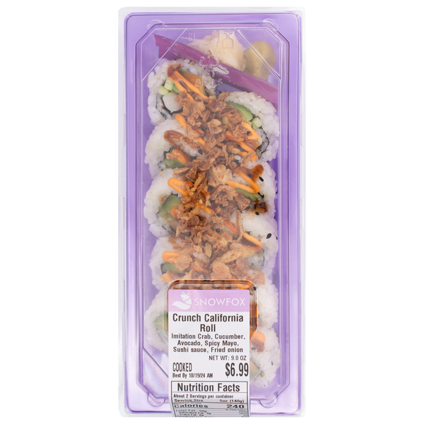 Snowfox Crunch California Roll