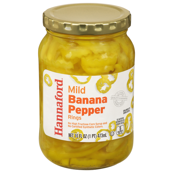 Hannaford Fresh Pack Mild Banana Pepper Rings