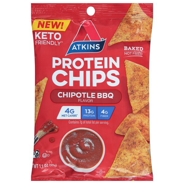 Atkins Chipotle BBQ 13g Protein Chips
