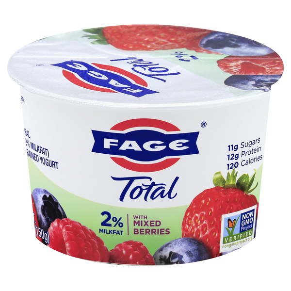 Save on Fage Total Strained Greek Yogurt with Mixed Berries 2 Milkfat