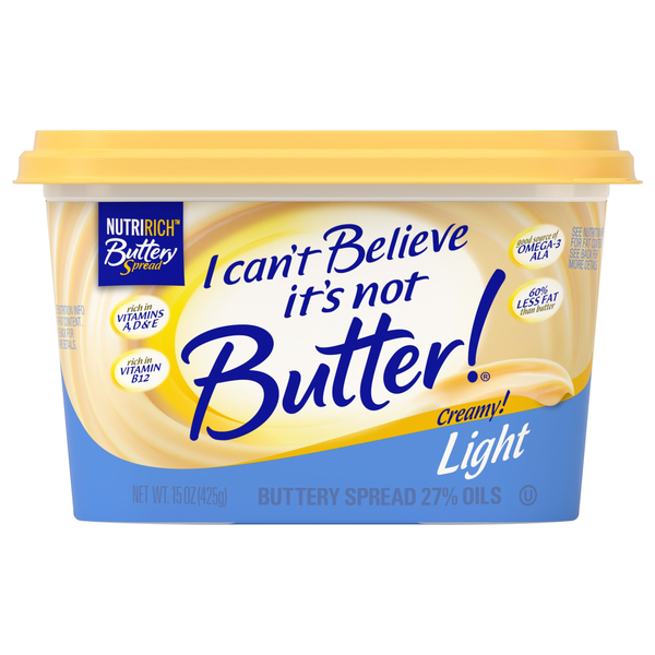 I Can't Believe It's Not Butter! Light Vegetable Oil Spread